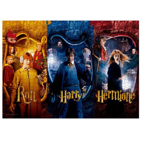 Puzzle 1000 pz Ron Harry ed Hermione Harry Potter