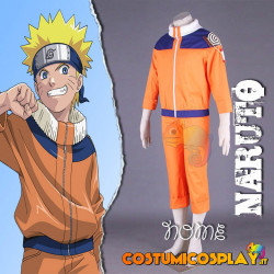 Naruto Uzumaki Bambini Ragazzo Halloween Dress Up Anime Cosplay Costume Up  Giacche Pantaloni Full Set